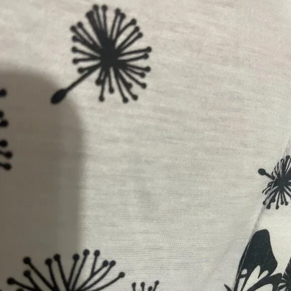 White & Black Summer Top, NORACORA, Medium, NWT - Picture 7 of 9